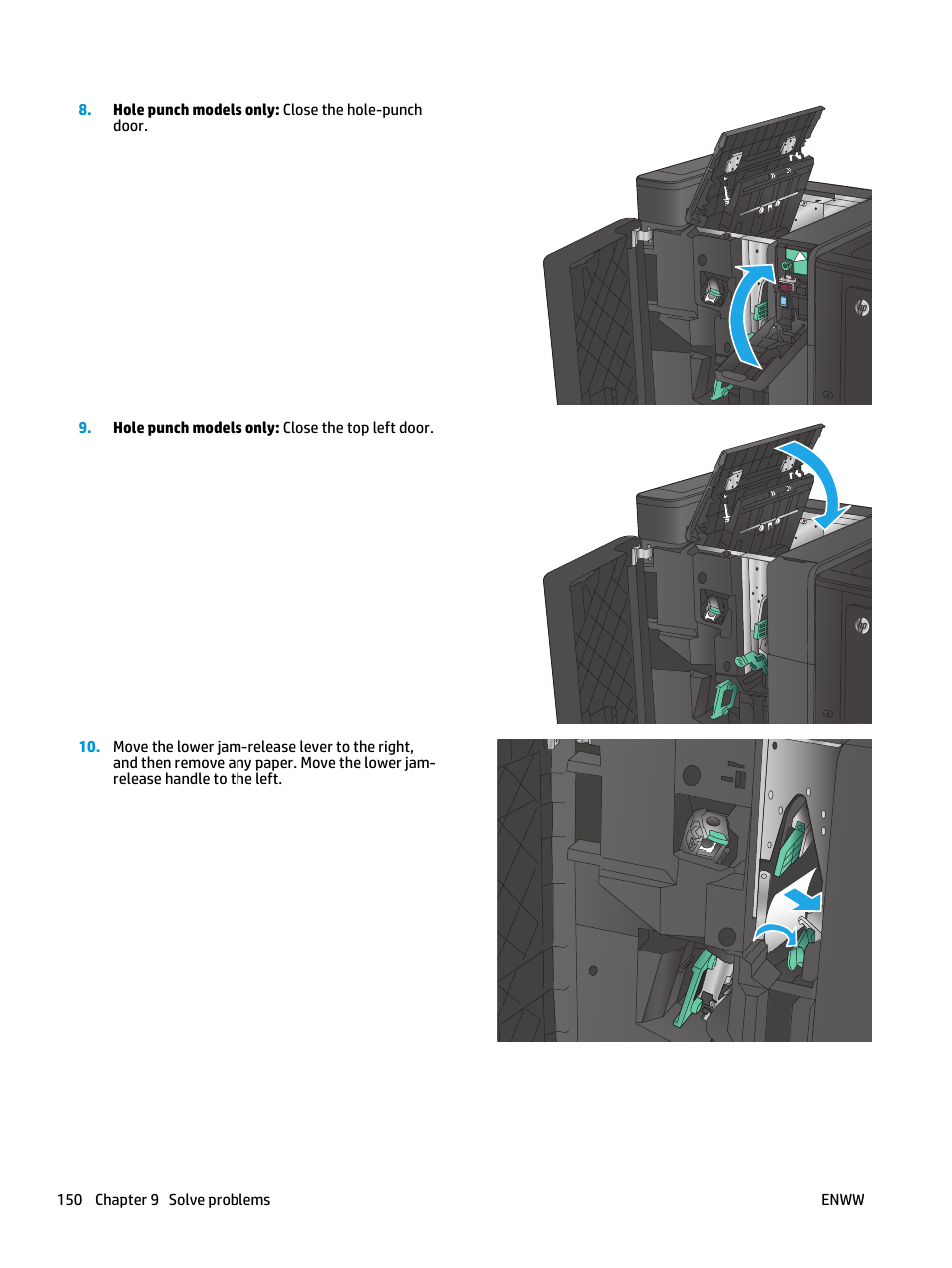 HP Color LaserJet Enterprise flow M880 Multifunction Printer series User Manual | Page 160 / 202