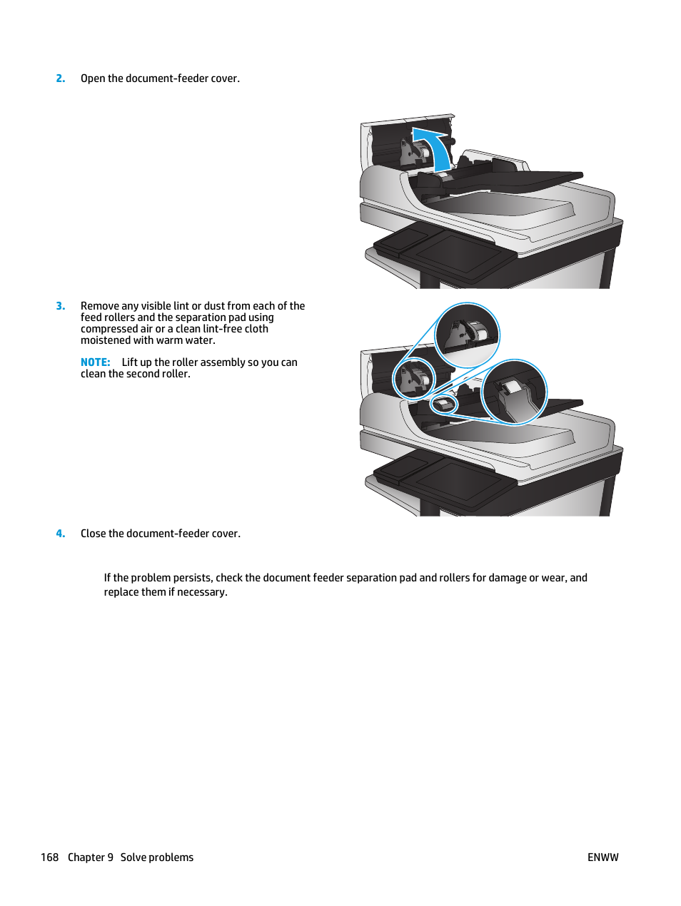 HP Color LaserJet Enterprise flow M880 Multifunction Printer series User Manual | Page 178 / 202