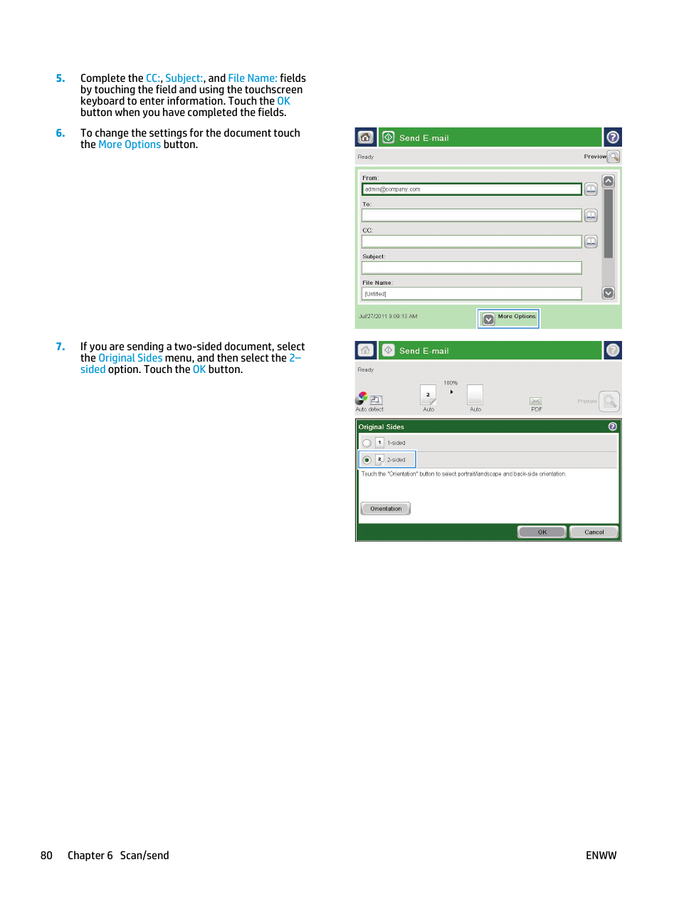 HP Color LaserJet Enterprise flow M880 Multifunction Printer series User Manual | Page 90 / 202