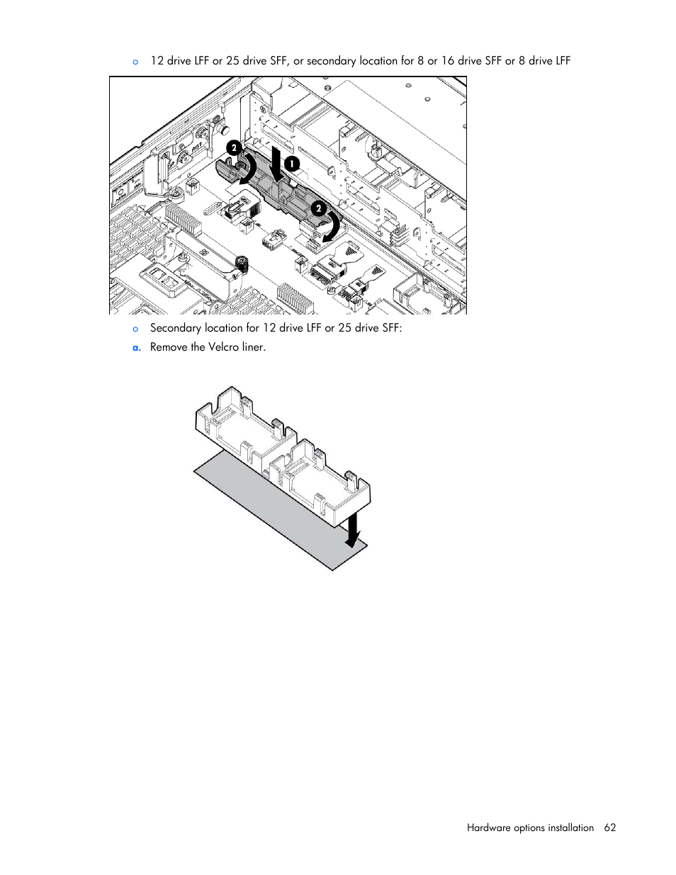 HP ProLiant DL380p Gen8 Server User Manual | Page 62 / 134