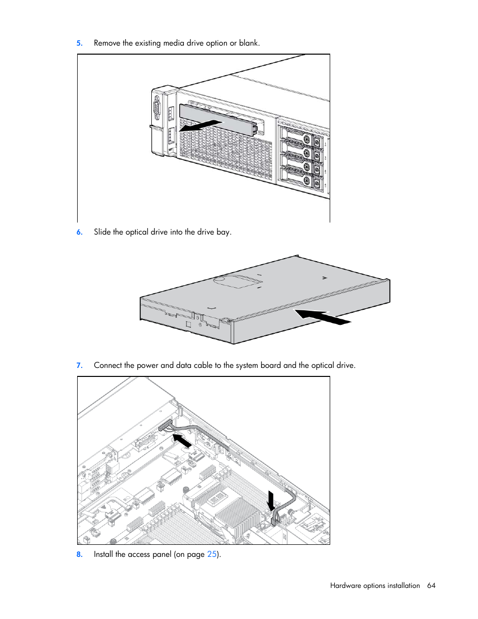 HP ProLiant DL380p Gen8 Server User Manual | Page 64 / 134