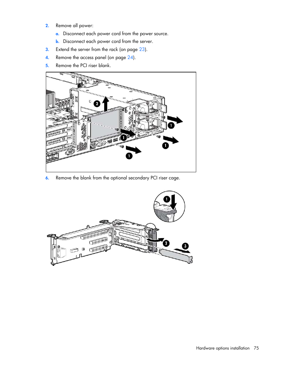 HP ProLiant DL380p Gen8 Server User Manual | Page 75 / 134