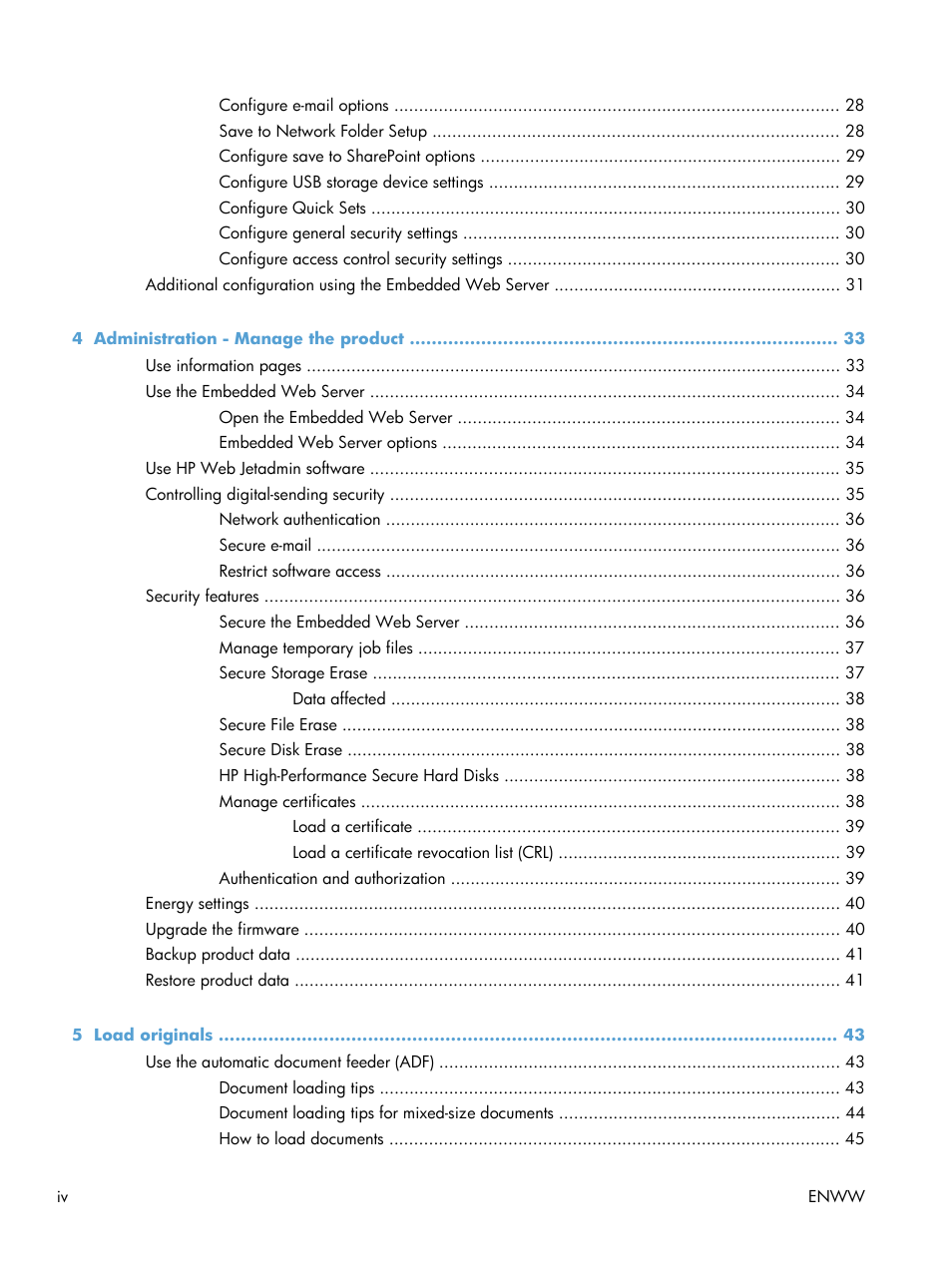 HP Digital Sender Flow 8500 fn1 Document Capture Workstation series User Manual | Page 4 / 110