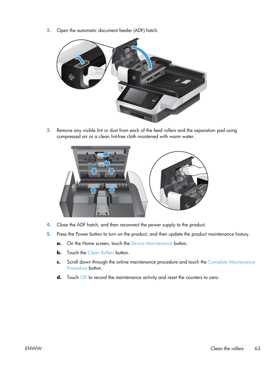 HP Digital Sender Flow 8500 fn1 Document Capture Workstation series User Manual | Page 71 / 110