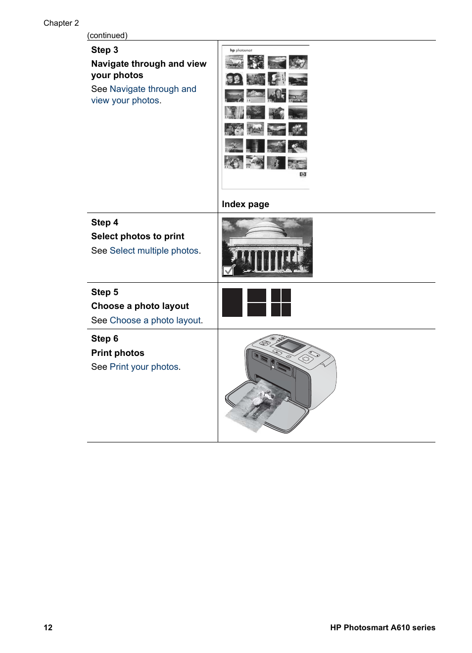 HP Photosmart A617 Compact Photo Printer User Manual | Page 15 / 70