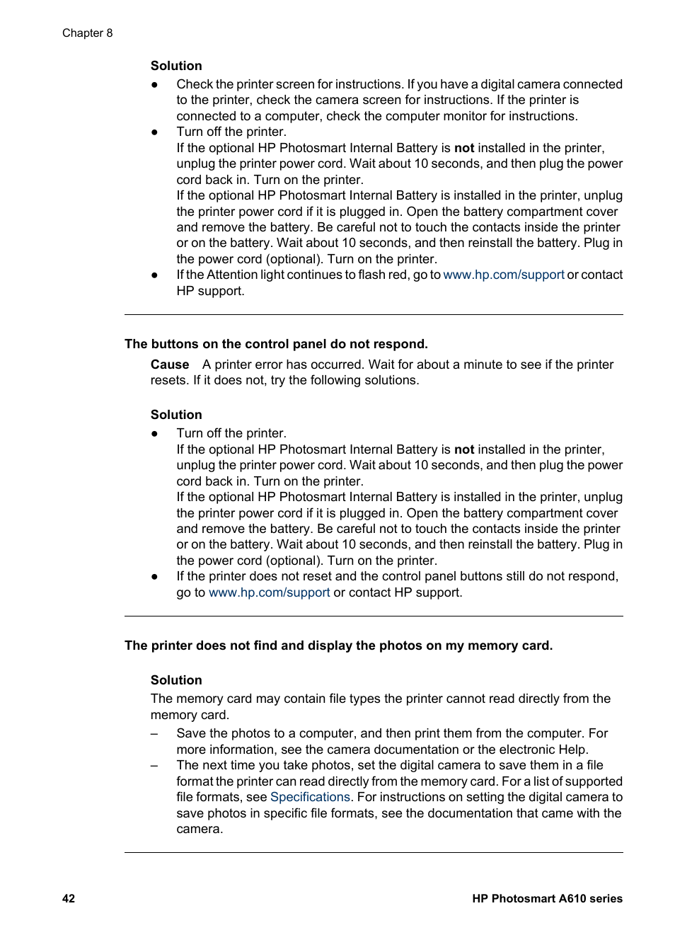 HP Photosmart A617 Compact Photo Printer User Manual | Page 45 / 70