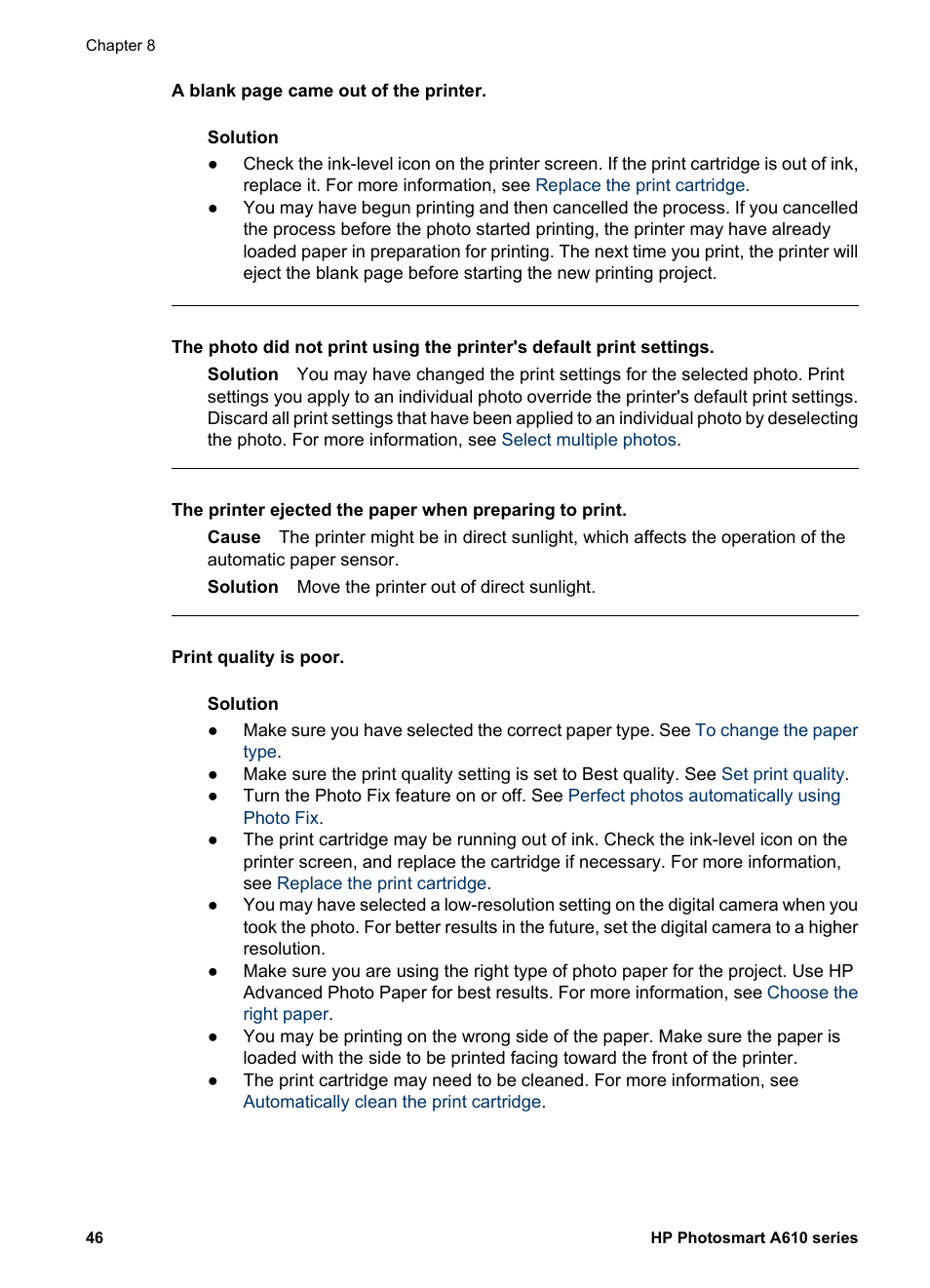 HP Photosmart A617 Compact Photo Printer User Manual | Page 49 / 70