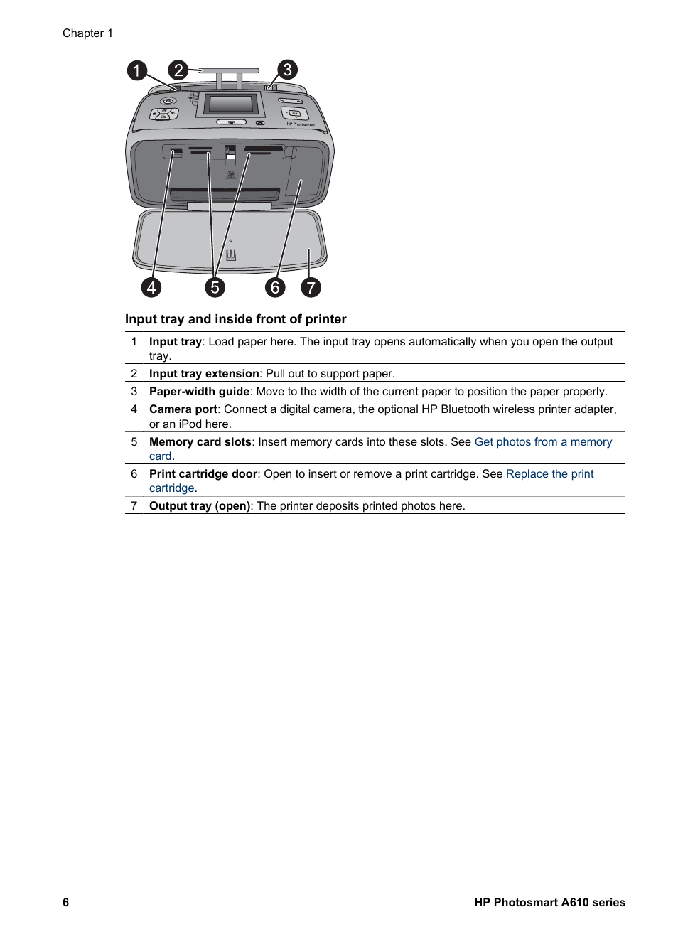 HP Photosmart A617 Compact Photo Printer User Manual | Page 9 / 70