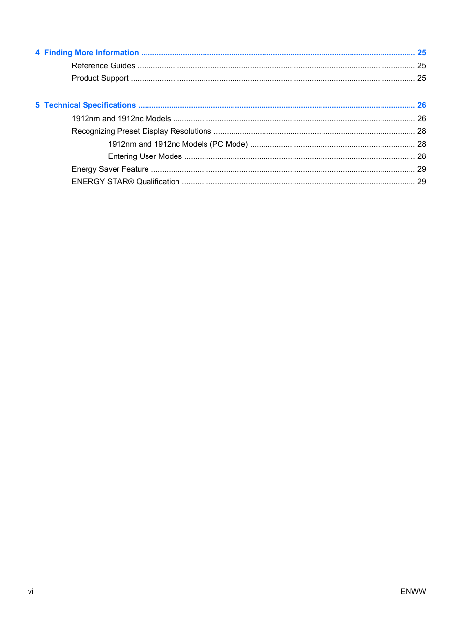 HP Passport 1912nm 18.5-inch Internet Monitor User Manual | Page 6 / 36