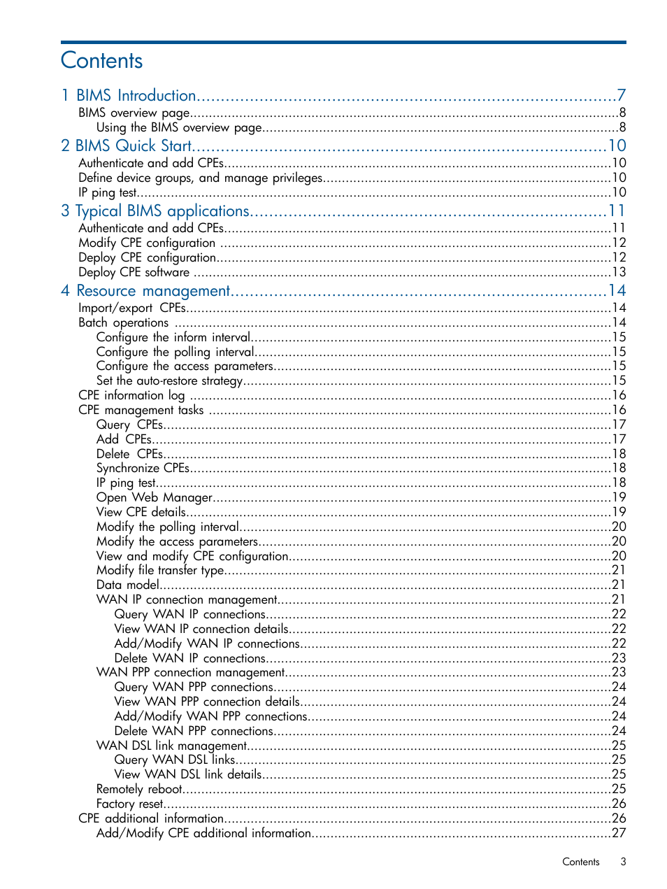 HP IMC Branch Intelligent Management Software User Manual | Page 3 / 69