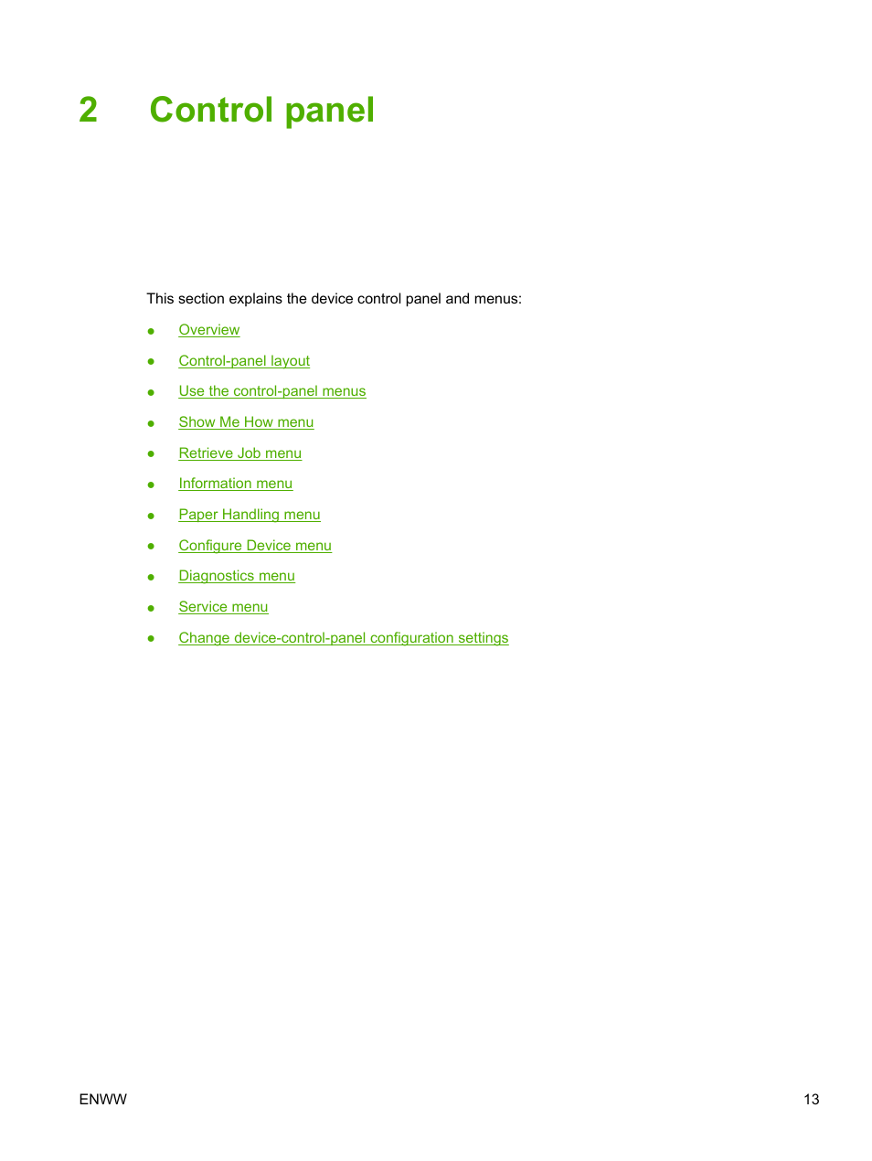 Control panel, 2 control panel, 2control panel | HP LaserJet P3005 Printer series User Manual | Page 25 / 218