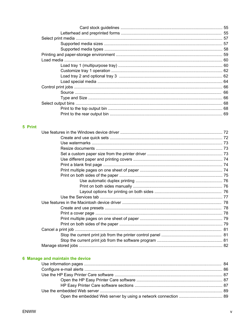 HP LaserJet P3005 Printer series User Manual | Page 7 / 218