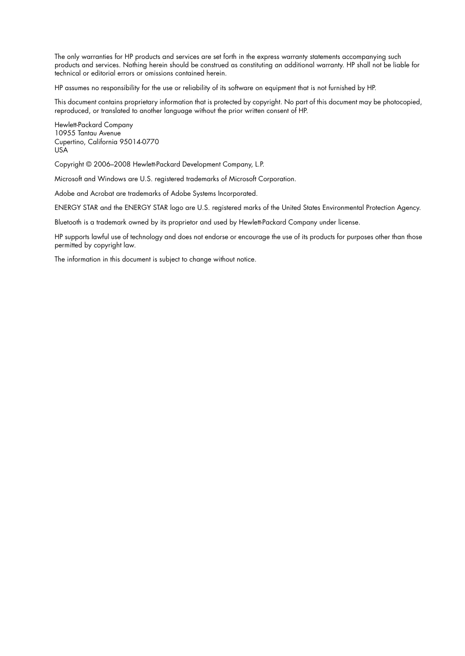 HP w2216h 21.6 inch Widescreen LCD Monitor User Manual | Page 2 / 56