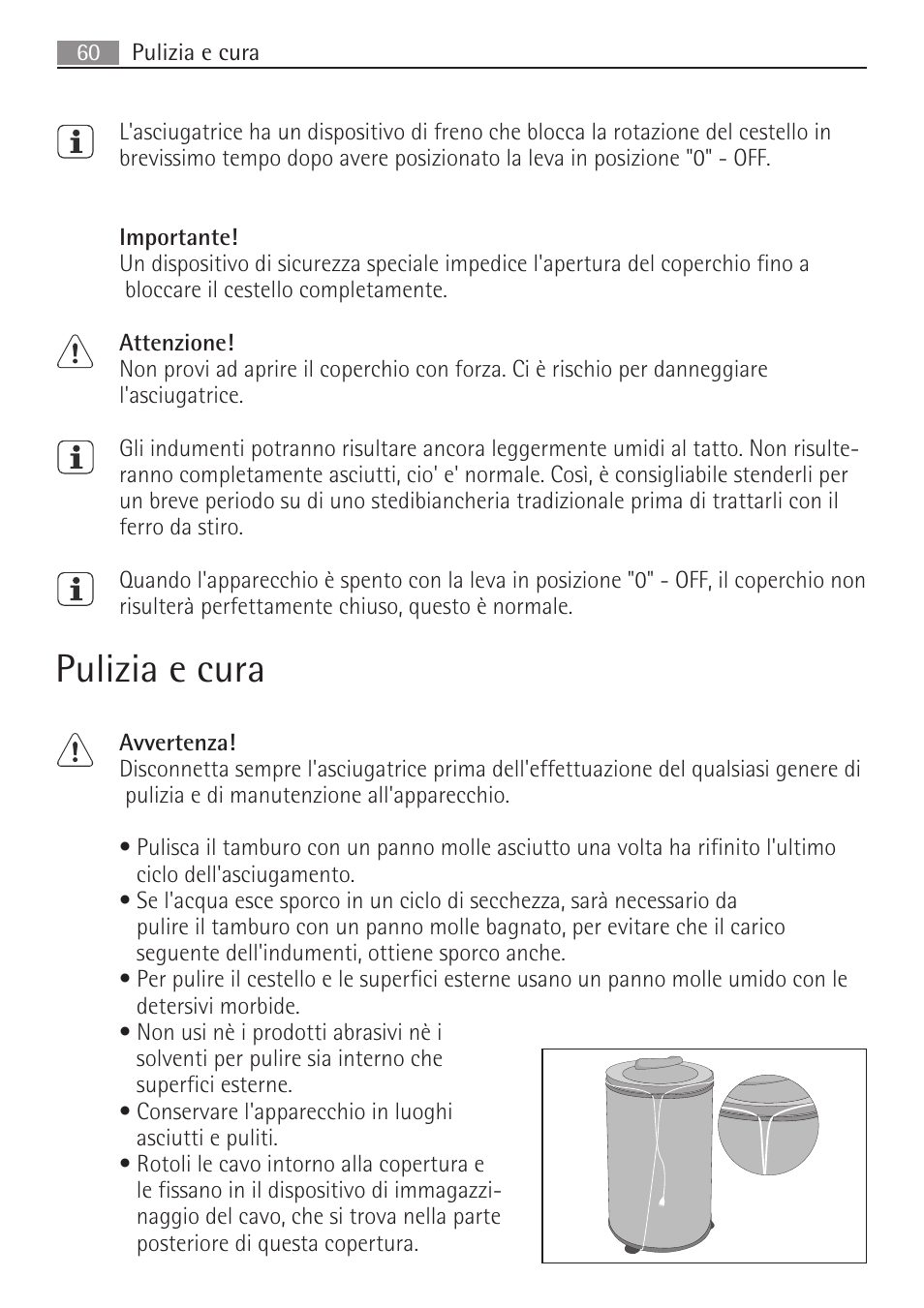 Pulizia e cura | AEG SV5028 User Manual | Page 60 / 98