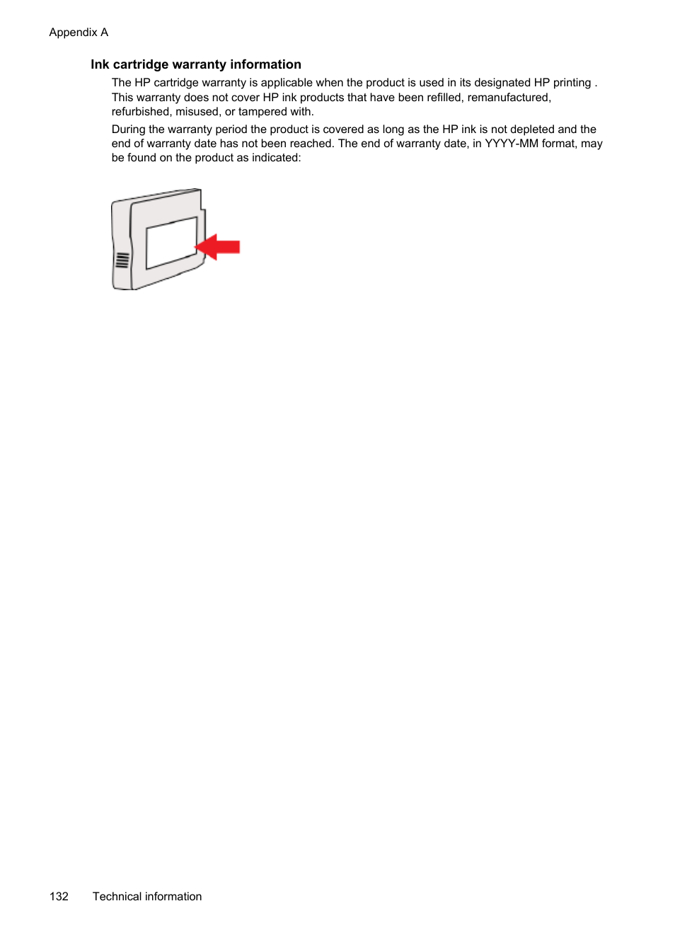 Ink cartridge warranty information | HP Officejet 6600 e-All-in-One Printer - H711a H711g User Manual | Page 136 / 216