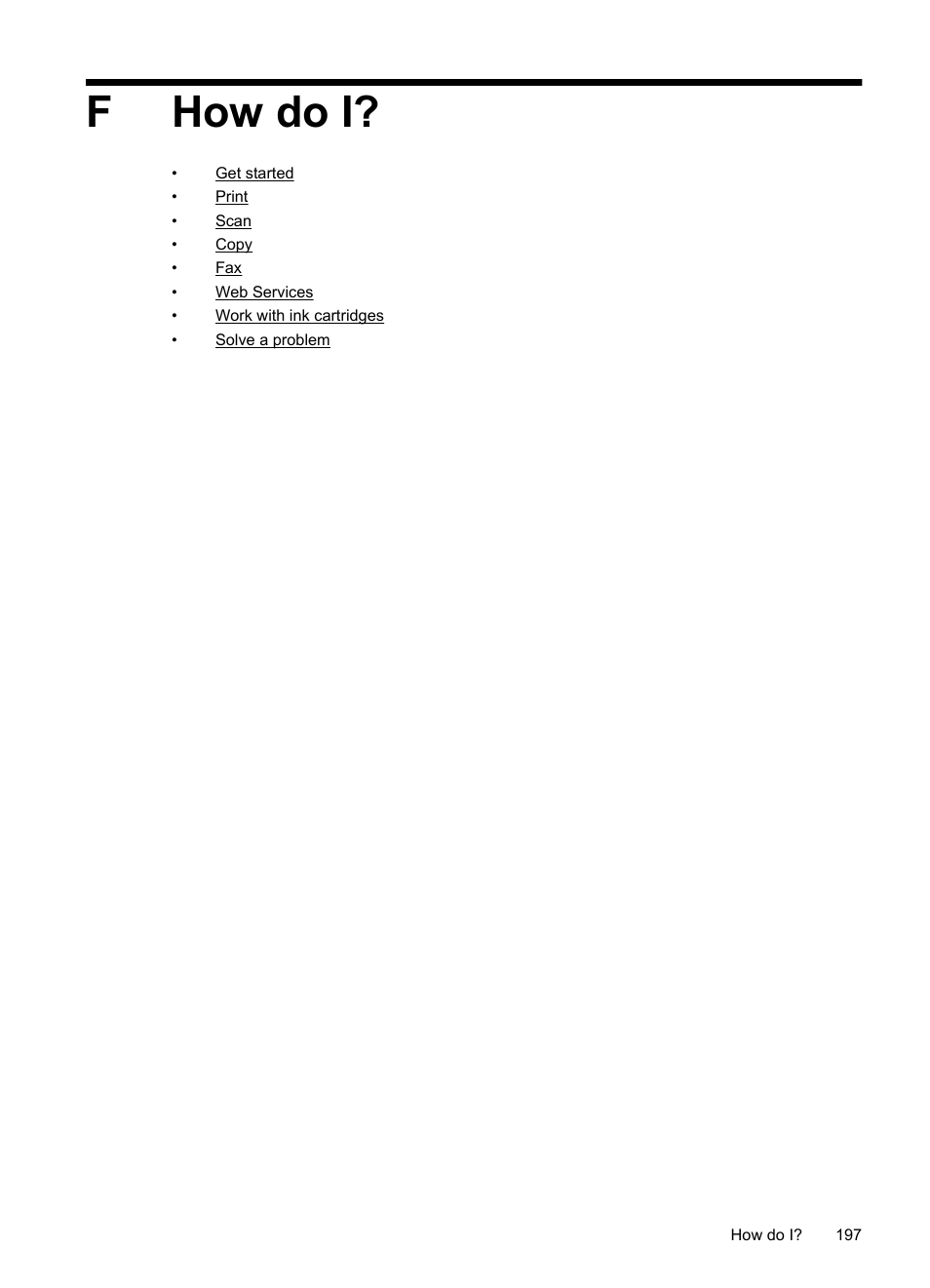 Fhow do i | HP Officejet 6600 e-All-in-One Printer - H711a H711g User Manual | Page 201 / 216