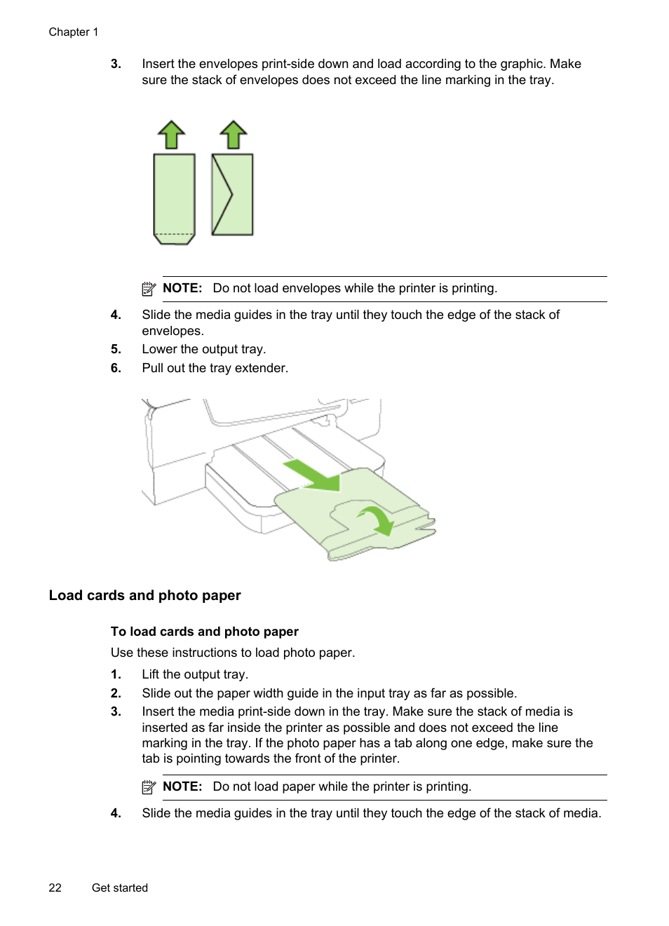 Load cards and photo paper | HP Officejet 6600 e-All-in-One Printer - H711a H711g User Manual | Page 26 / 216