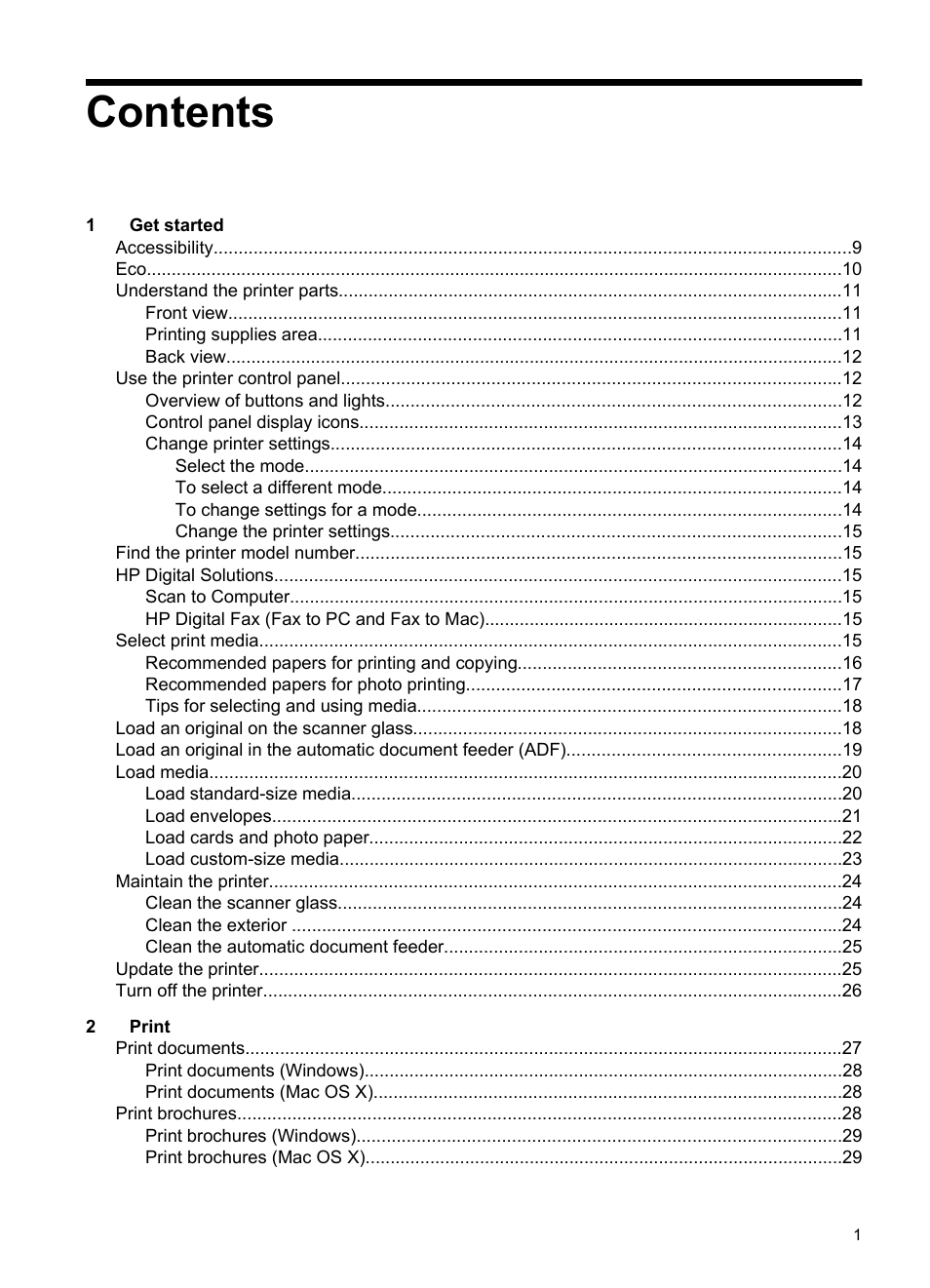 HP Officejet 6600 e-All-in-One Printer - H711a H711g User Manual | Page 5 / 216