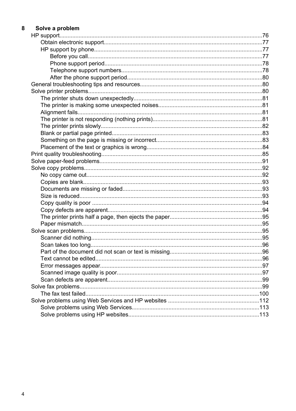 HP Officejet 6600 e-All-in-One Printer - H711a H711g User Manual | Page 8 / 216