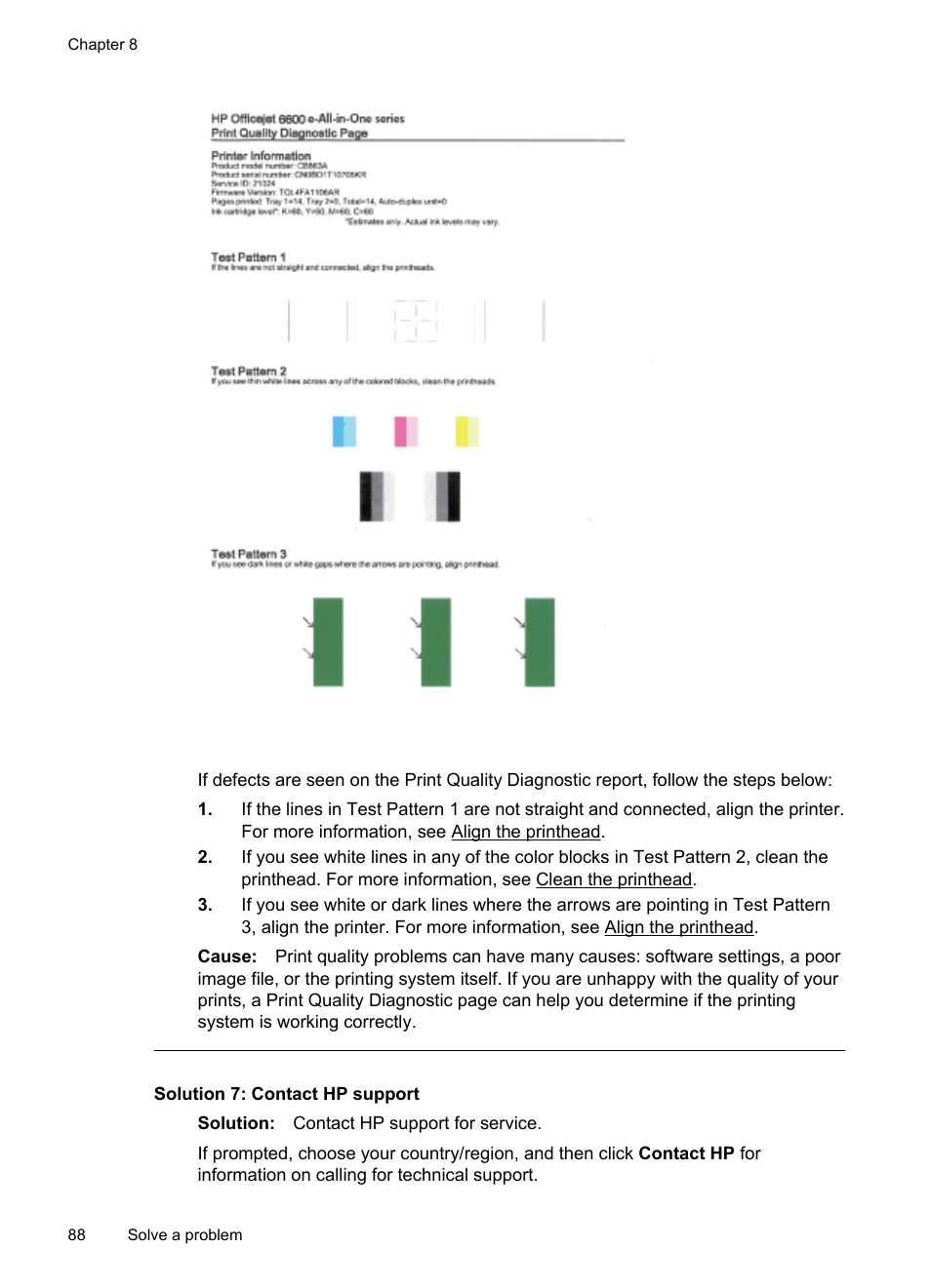 Solution 7: contact hp support | HP Officejet 6600 e-All-in-One Printer - H711a H711g User Manual | Page 92 / 216