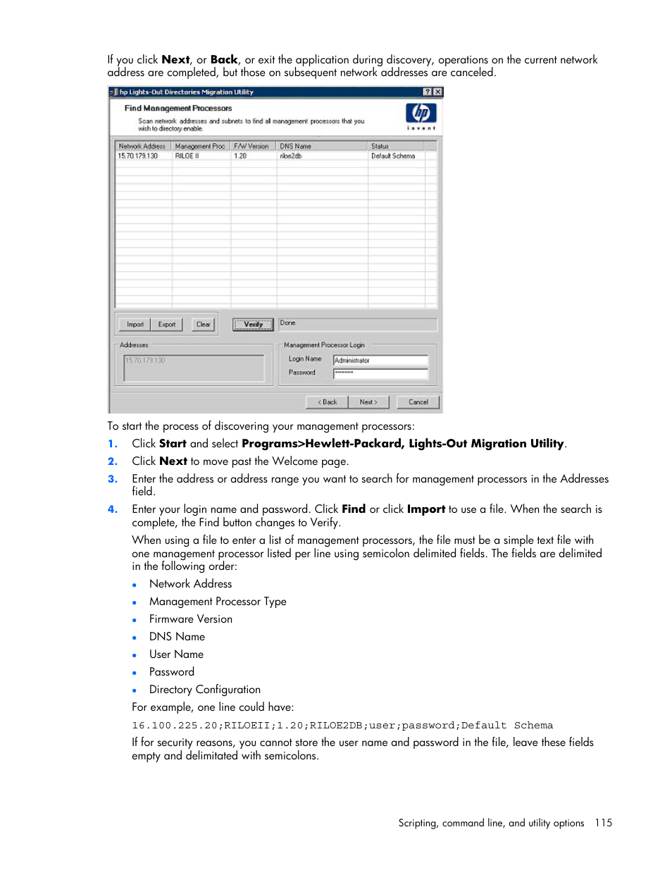 HP Remote Insight Lights-Out Edition II Board User Manual | Page 115 / 205
