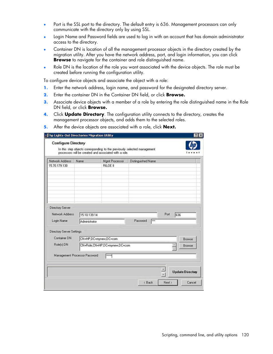 HP Remote Insight Lights-Out Edition II Board User Manual | Page 120 / 205