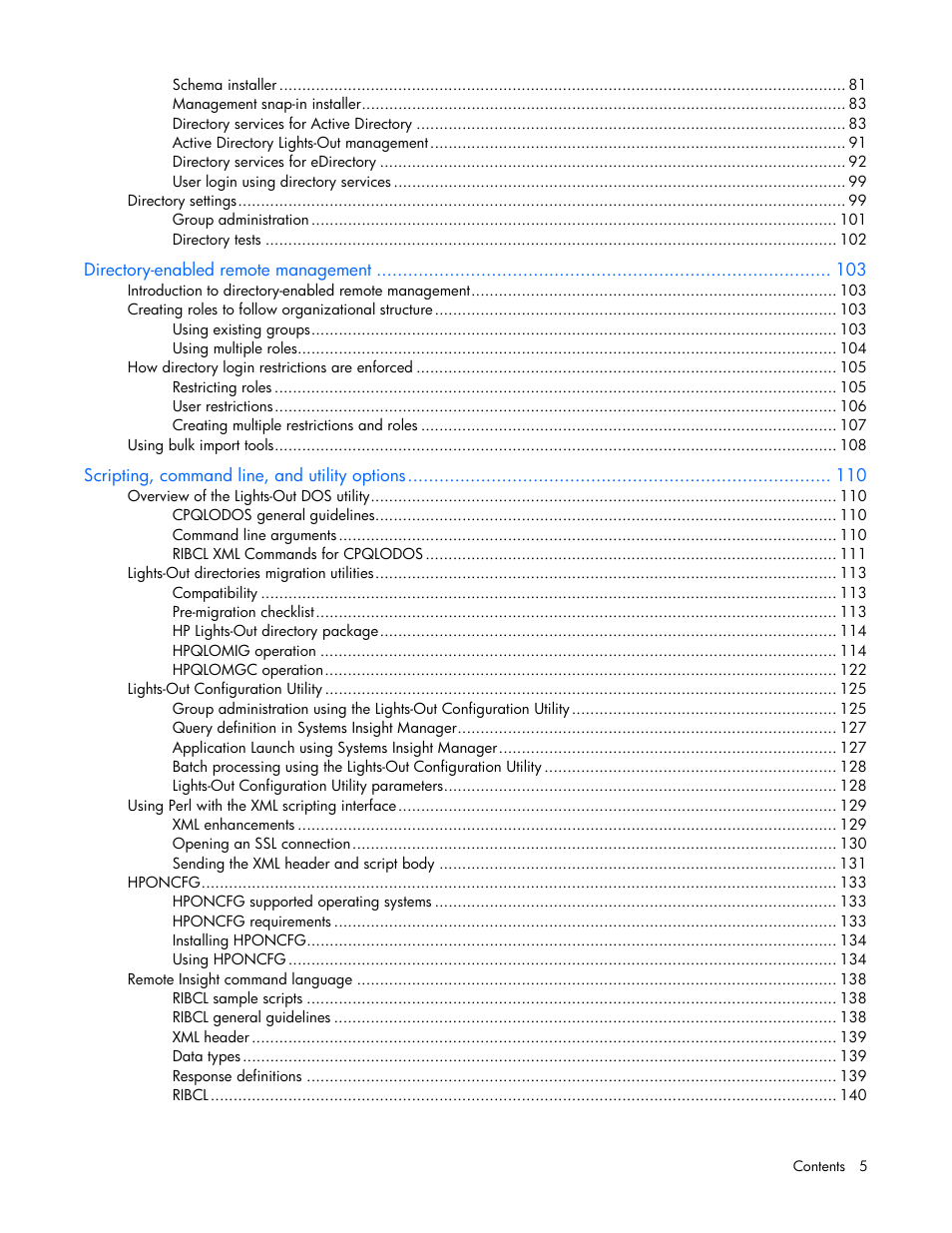 HP Remote Insight Lights-Out Edition II Board User Manual | Page 5 / 205