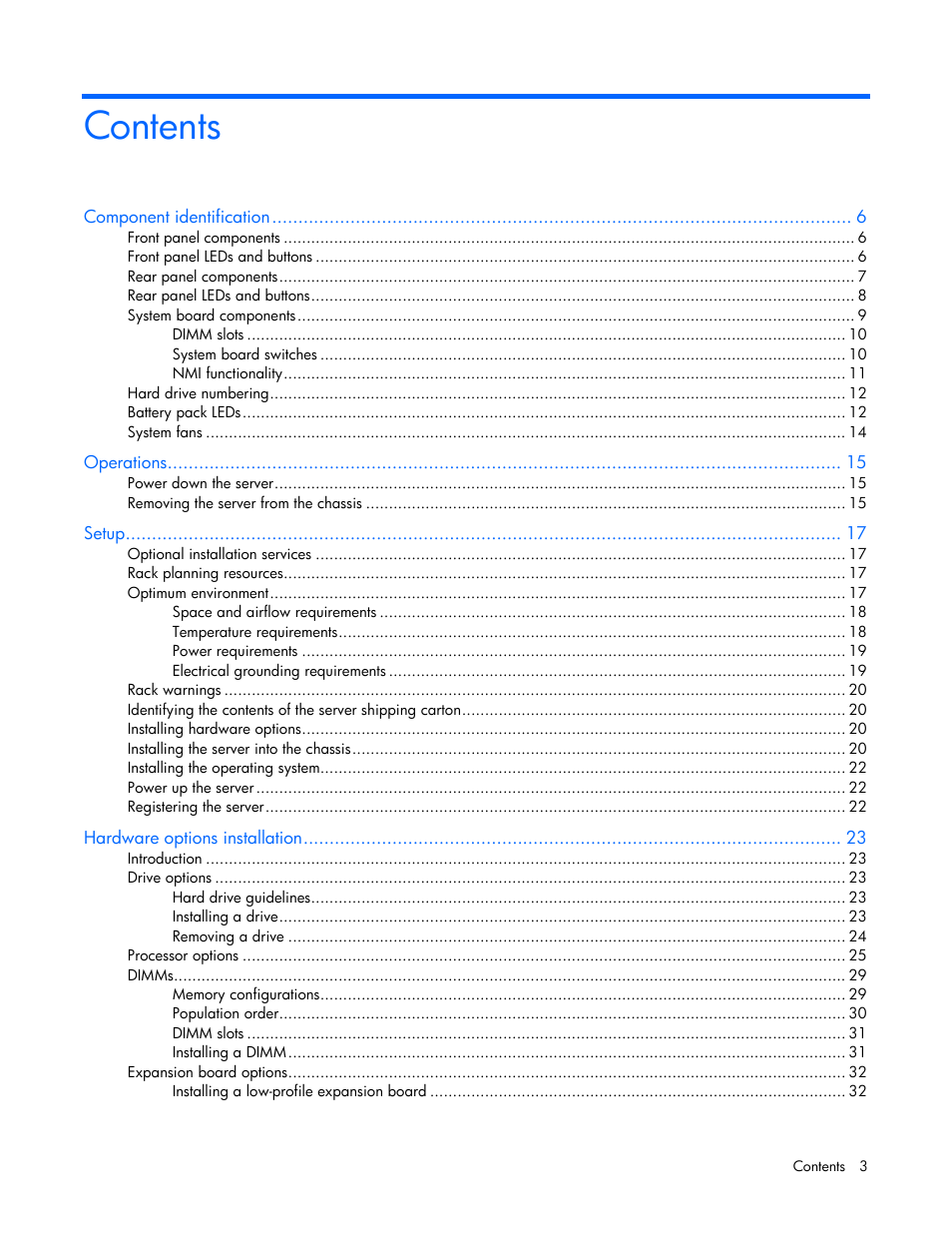 HP ProLiant SL335s G7 Server User Manual | Page 3 / 82