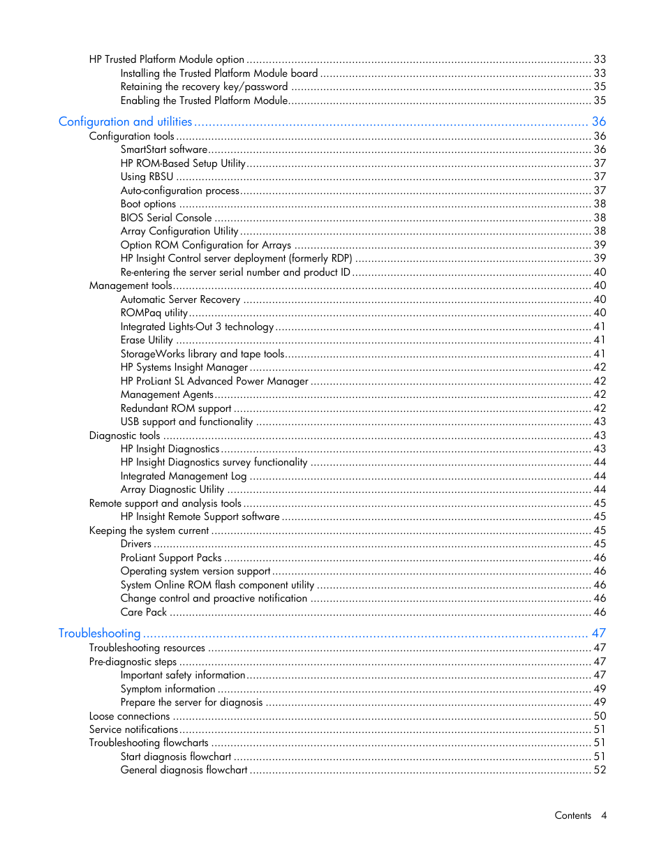 HP ProLiant SL335s G7 Server User Manual | Page 4 / 82