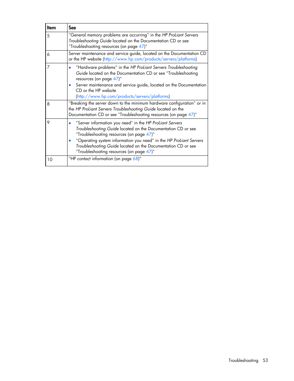 HP ProLiant SL335s G7 Server User Manual | Page 53 / 82