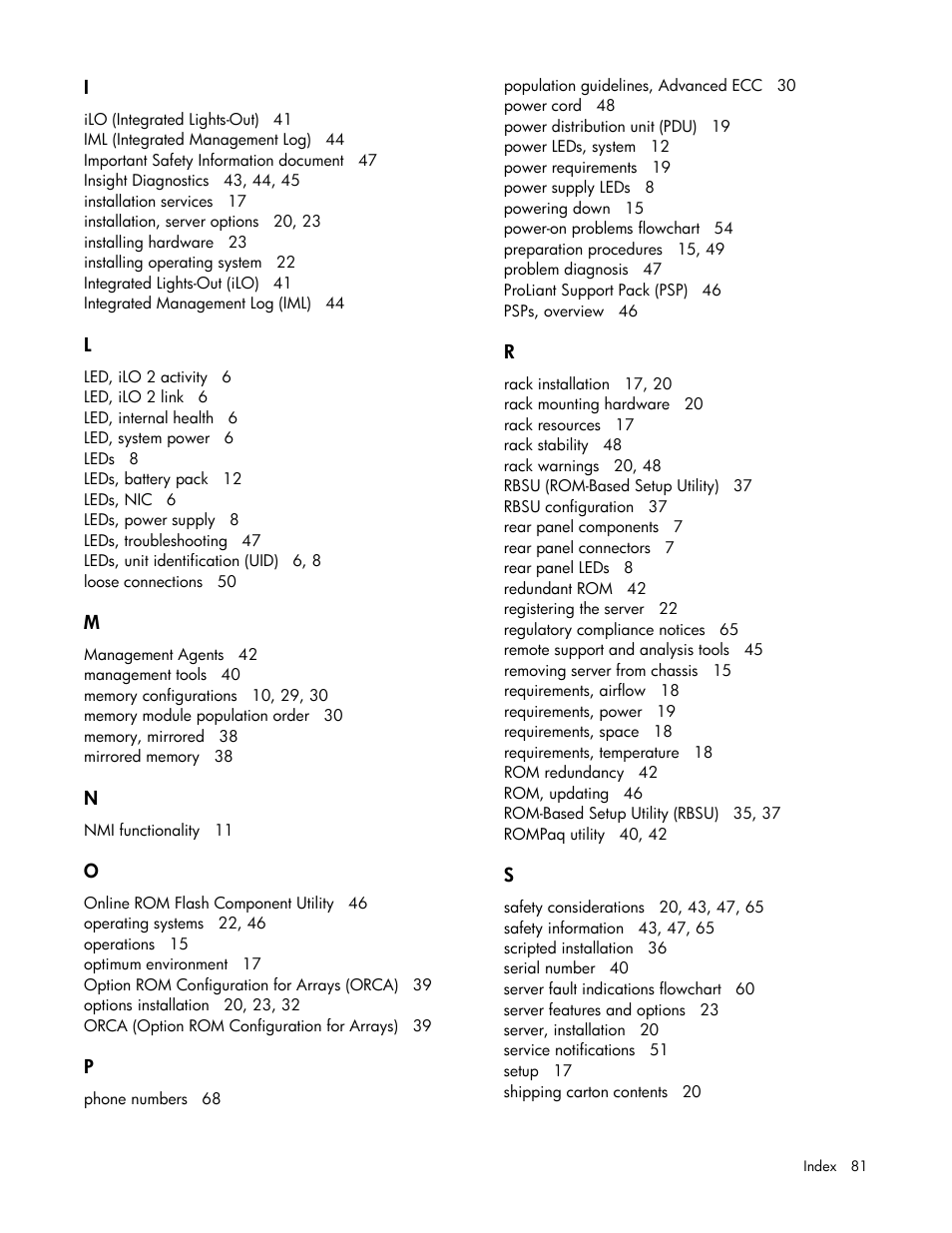 HP ProLiant SL335s G7 Server User Manual | Page 81 / 82