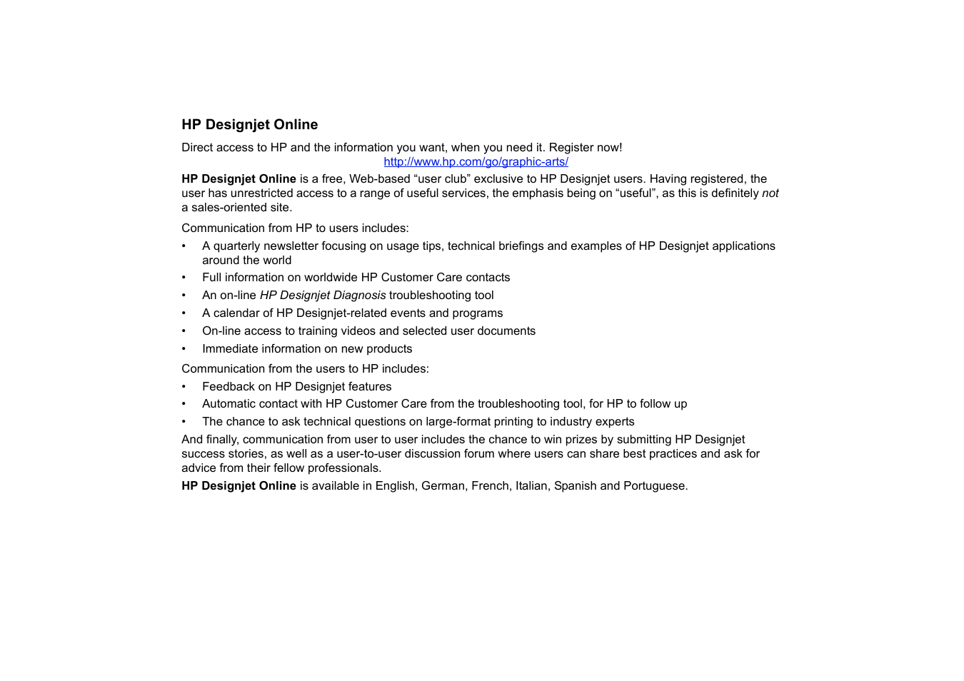 Hp designjet online | HP Designjet 510 Printer series User Manual | Page 110 / 219