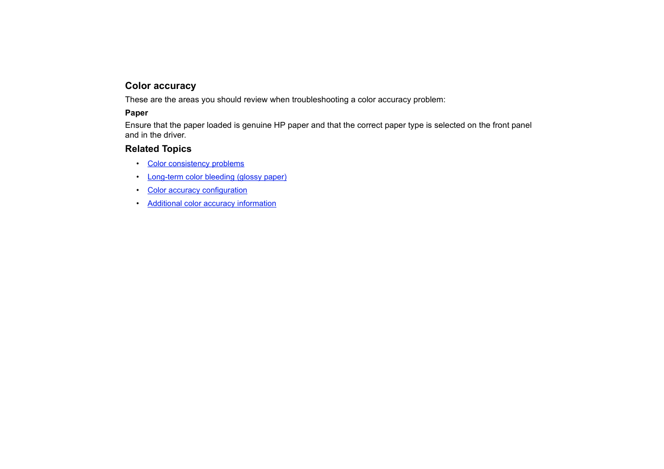 Color accuracy | HP Designjet 510 Printer series User Manual | Page 81 / 219
