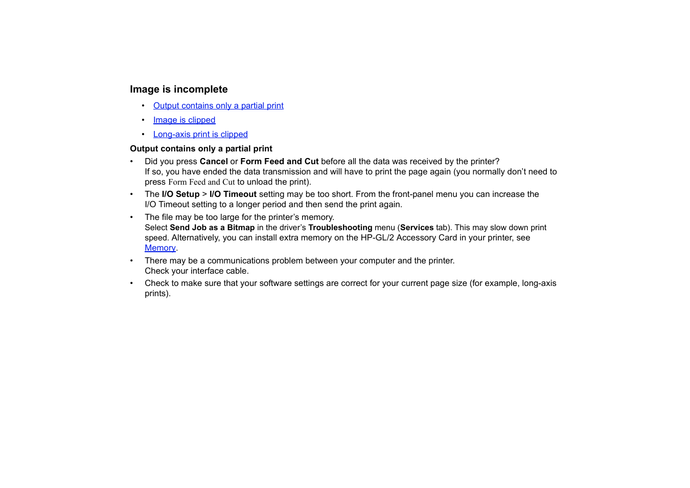 Image is incomplete | HP Designjet 510 Printer series User Manual | Page 98 / 219