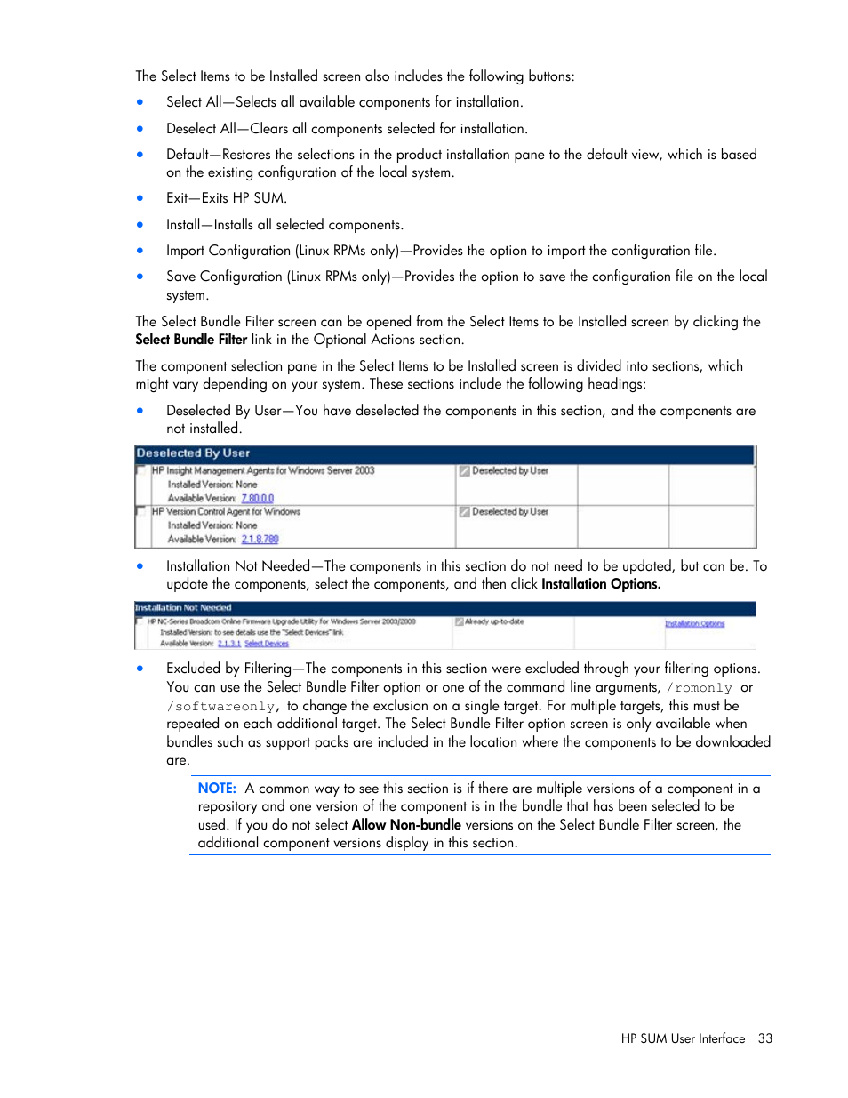 HP ProLiant Support Pack User Manual | Page 33 / 120