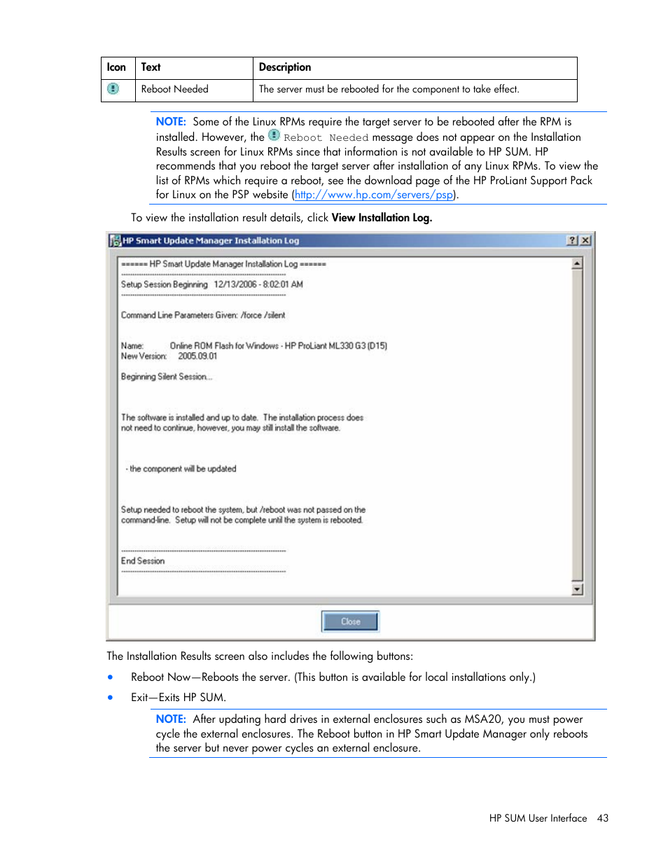 HP ProLiant Support Pack User Manual | Page 43 / 120