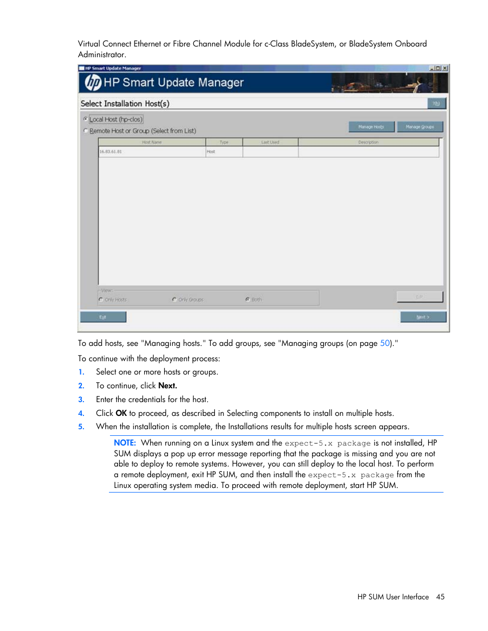 HP ProLiant Support Pack User Manual | Page 45 / 120