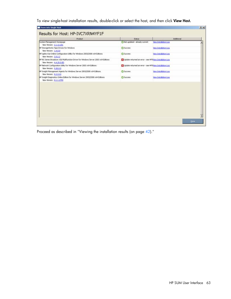 HP ProLiant Support Pack User Manual | Page 63 / 120