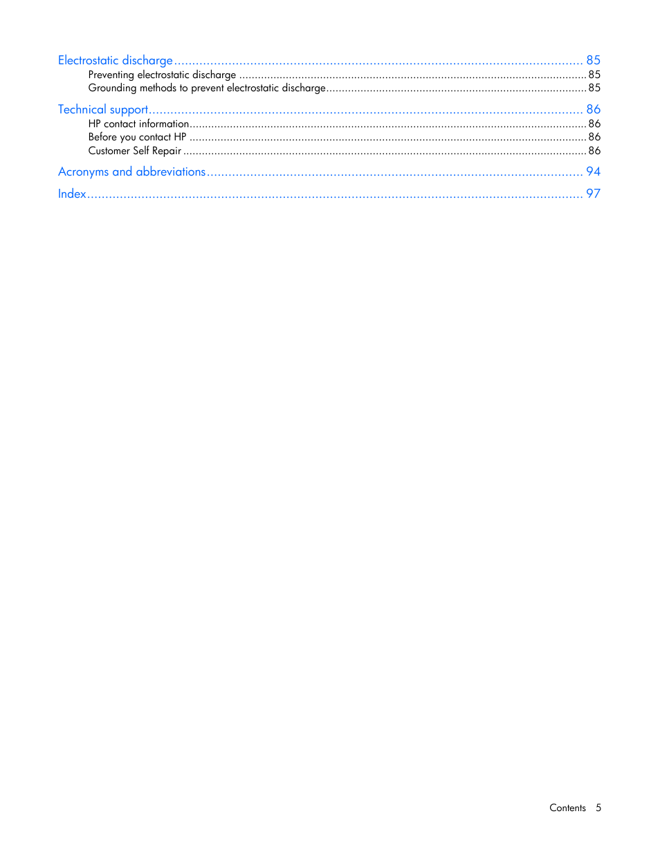 HP ProLiant DL120 G5 Server User Manual | Page 5 / 99