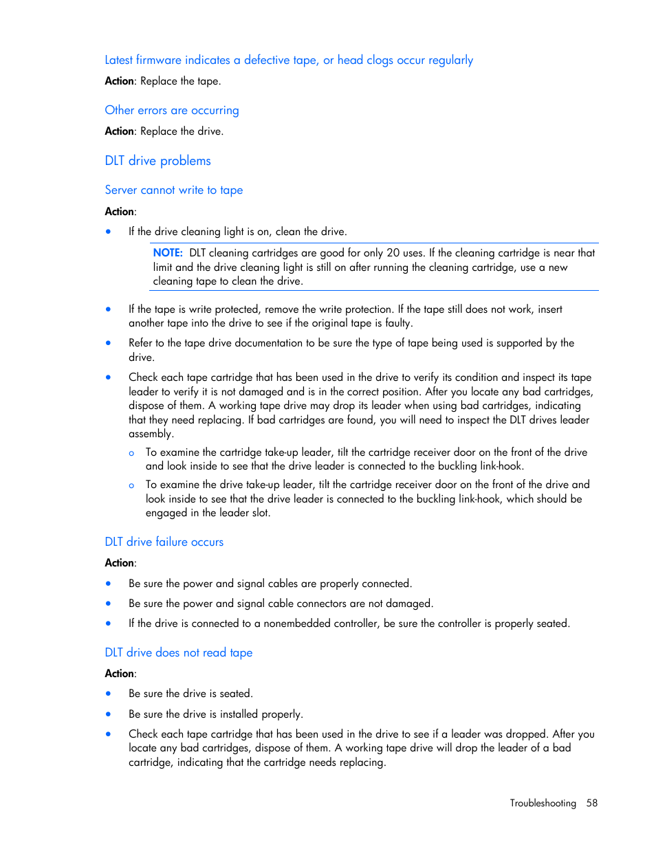 HP ProLiant DL120 G5 Server User Manual | Page 58 / 99