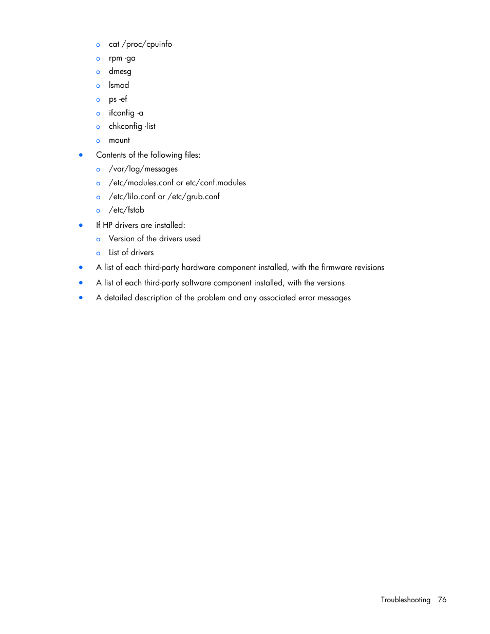 HP ProLiant DL120 G5 Server User Manual | Page 76 / 99