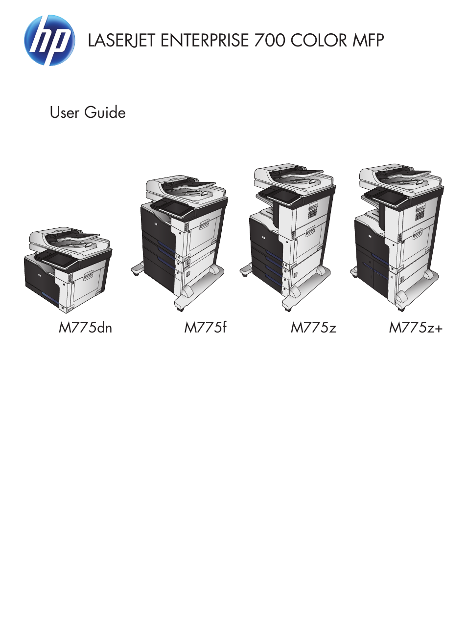 HP LaserJet Enterprise 700 color MFP M775 series User Manual | 332 pages
