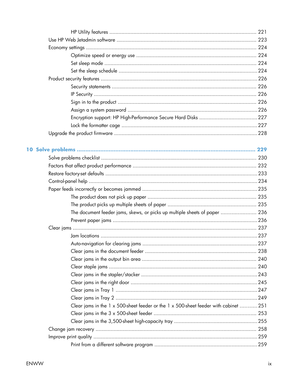 HP LaserJet Enterprise 700 color MFP M775 series User Manual | Page 11 / 332