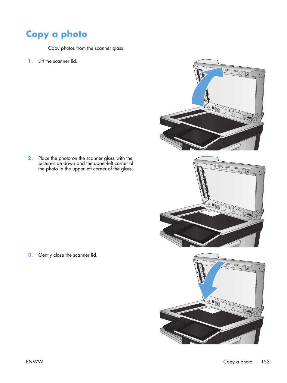 Copy a photo | HP LaserJet Enterprise 700 color MFP M775 series User Manual | Page 167 / 332