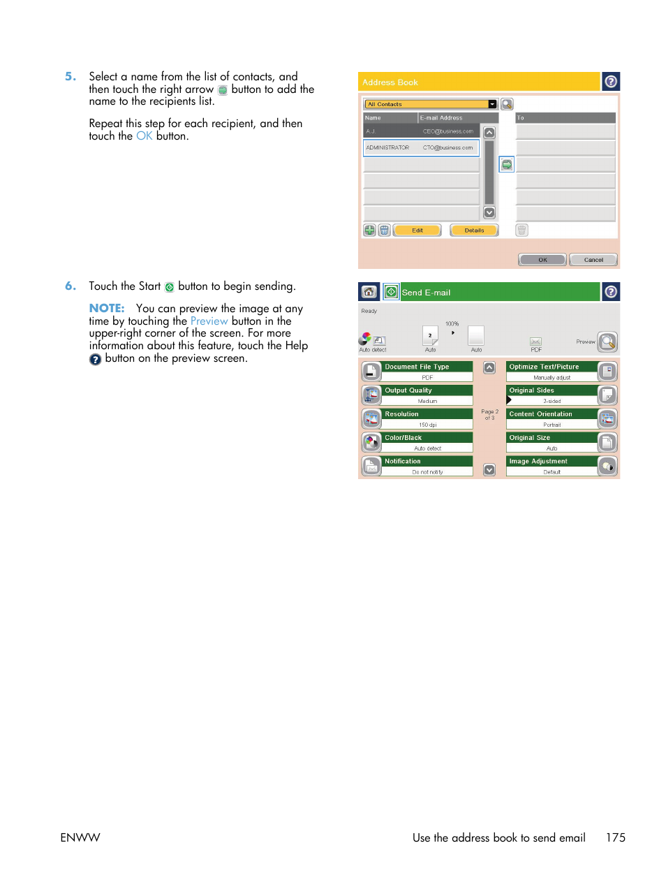 HP LaserJet Enterprise 700 color MFP M775 series User Manual | Page 189 / 332