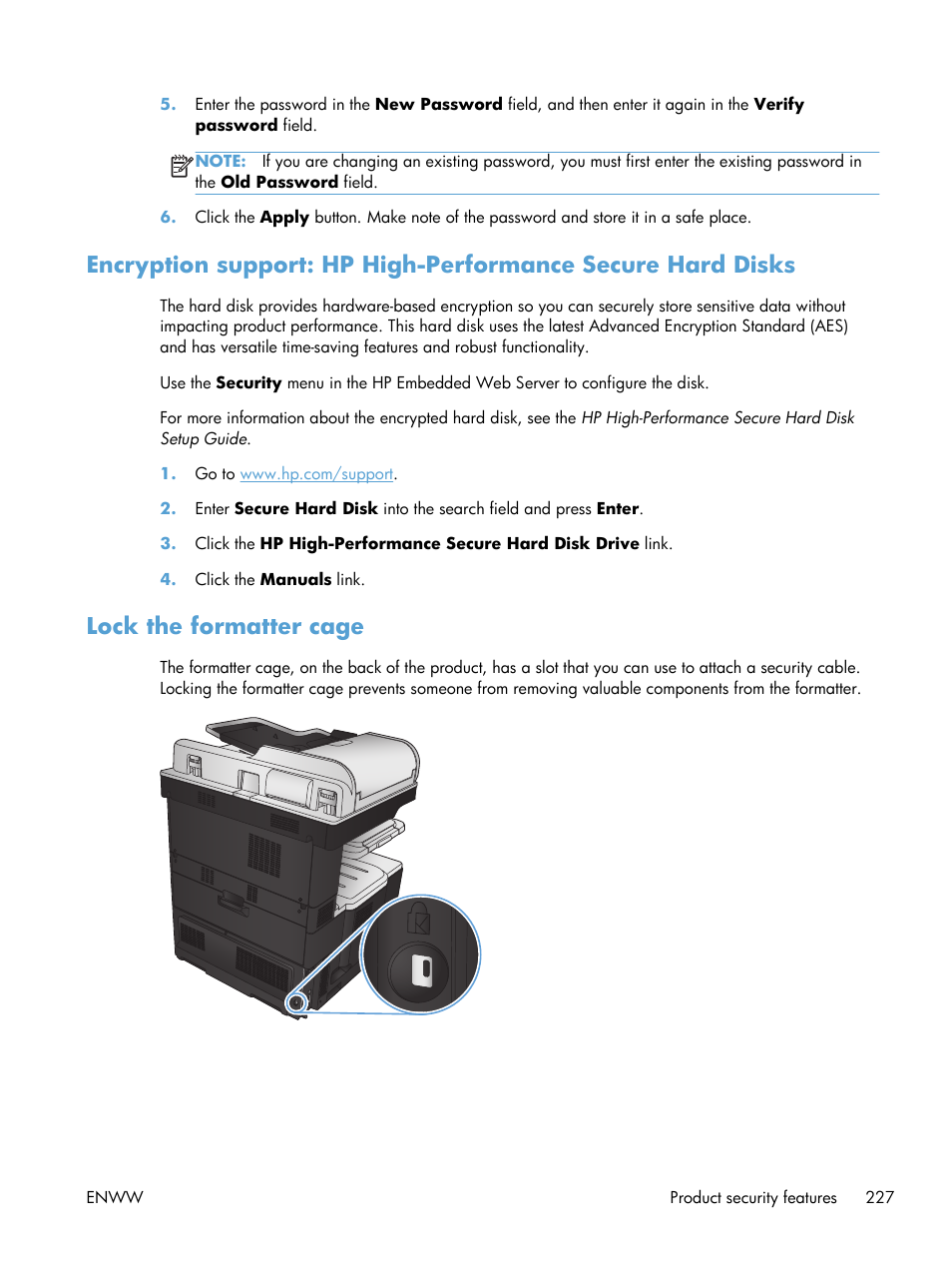Lock the formatter cage | HP LaserJet Enterprise 700 color MFP M775 series User Manual | Page 241 / 332