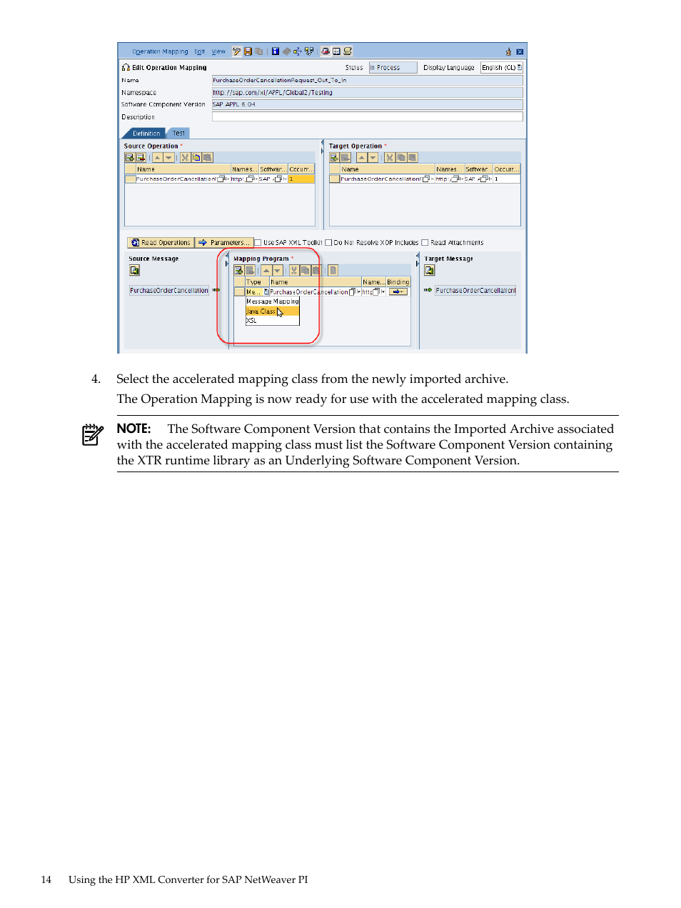 HP XML Accelerator for SAP NetWeaver Process Integration User Manual | Page 14 / 28