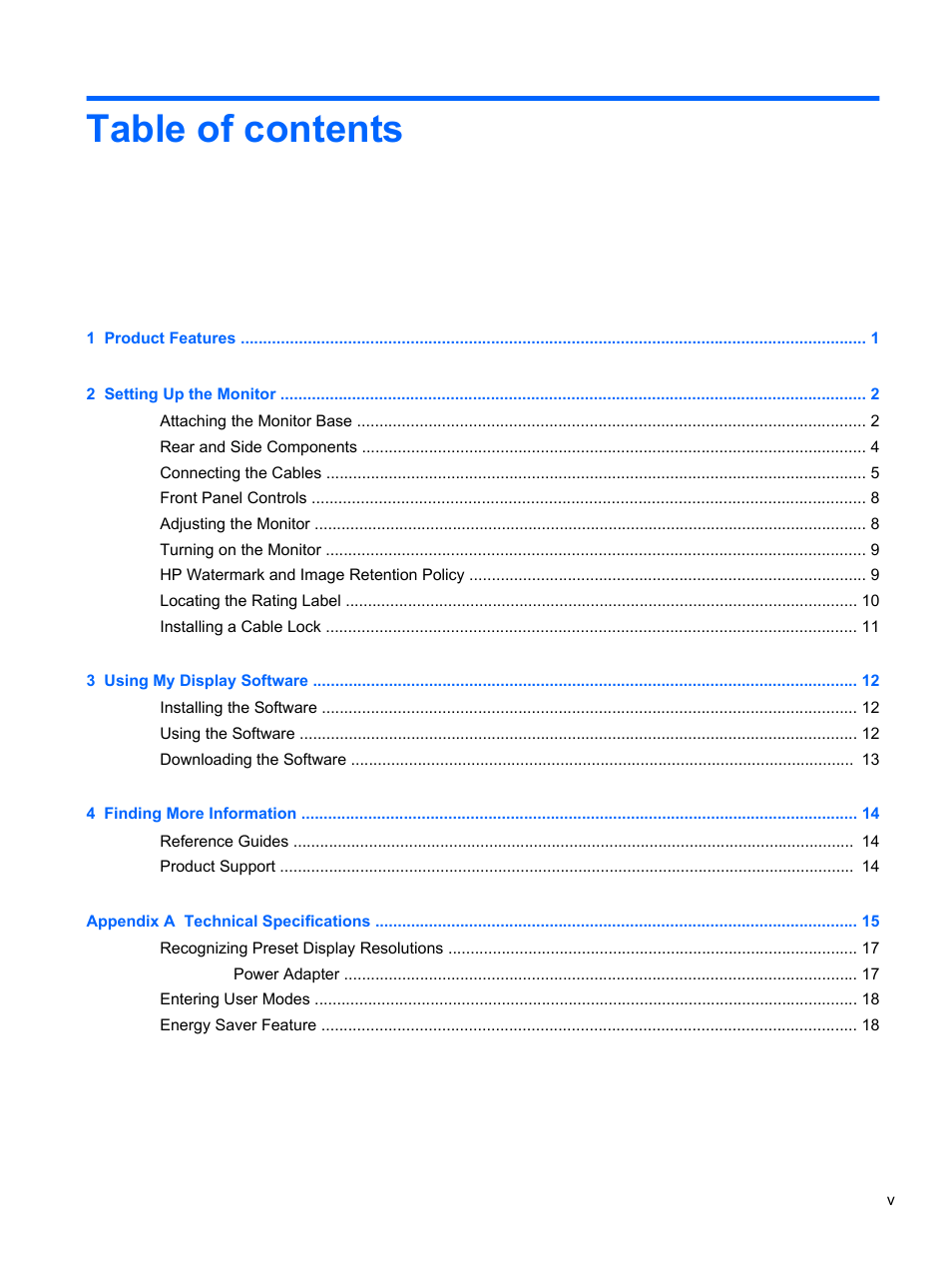 HP ENVY 23 23-inch Diagonal IPS LED Backlit Monitor User Manual | Page 5 / 24