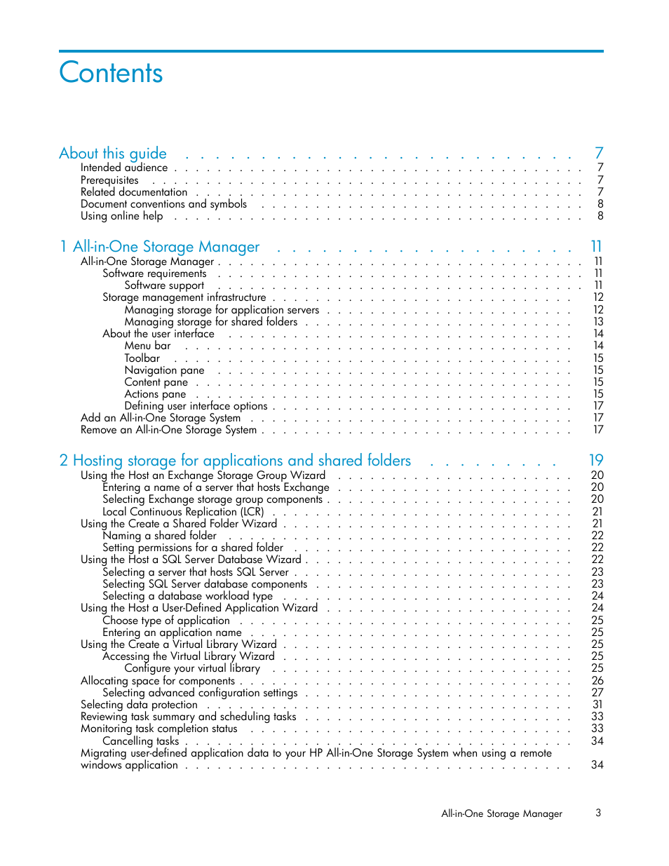HP StorageWorks All-in-One SB600c Storage Blade User Manual | Page 3 / 78