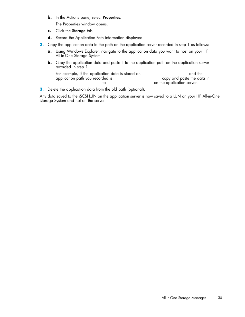 HP StorageWorks All-in-One SB600c Storage Blade User Manual | Page 35 / 78